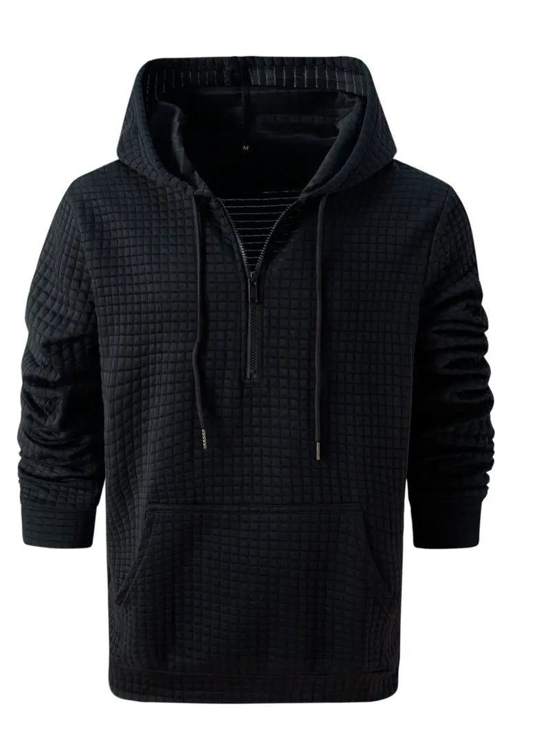 Benjamin - Sweat à capuche gaufré léger pour homme