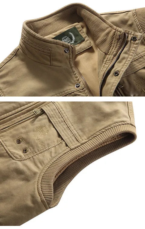 John - Gilet multi-poches pour homme au style vintage - le cadeau parfait pour papa