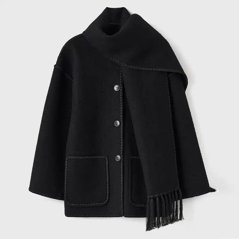 Yolande | Veste élégante pour femme avec écharpe