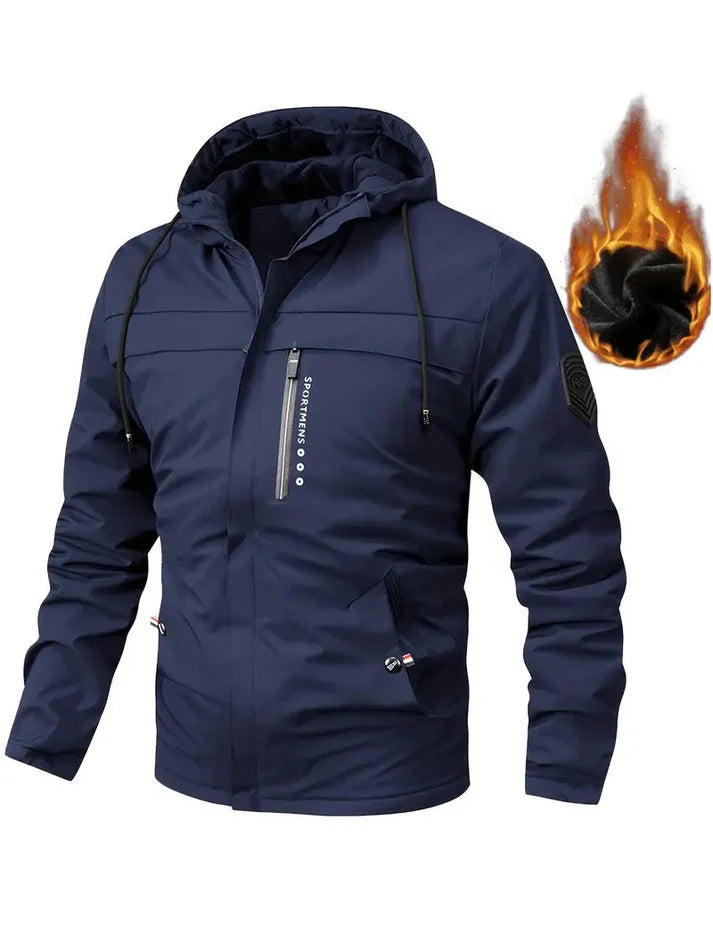 Veste d'hiver chaude avec doublure en fourrure et poches pour homme | idéal pour l'hiver