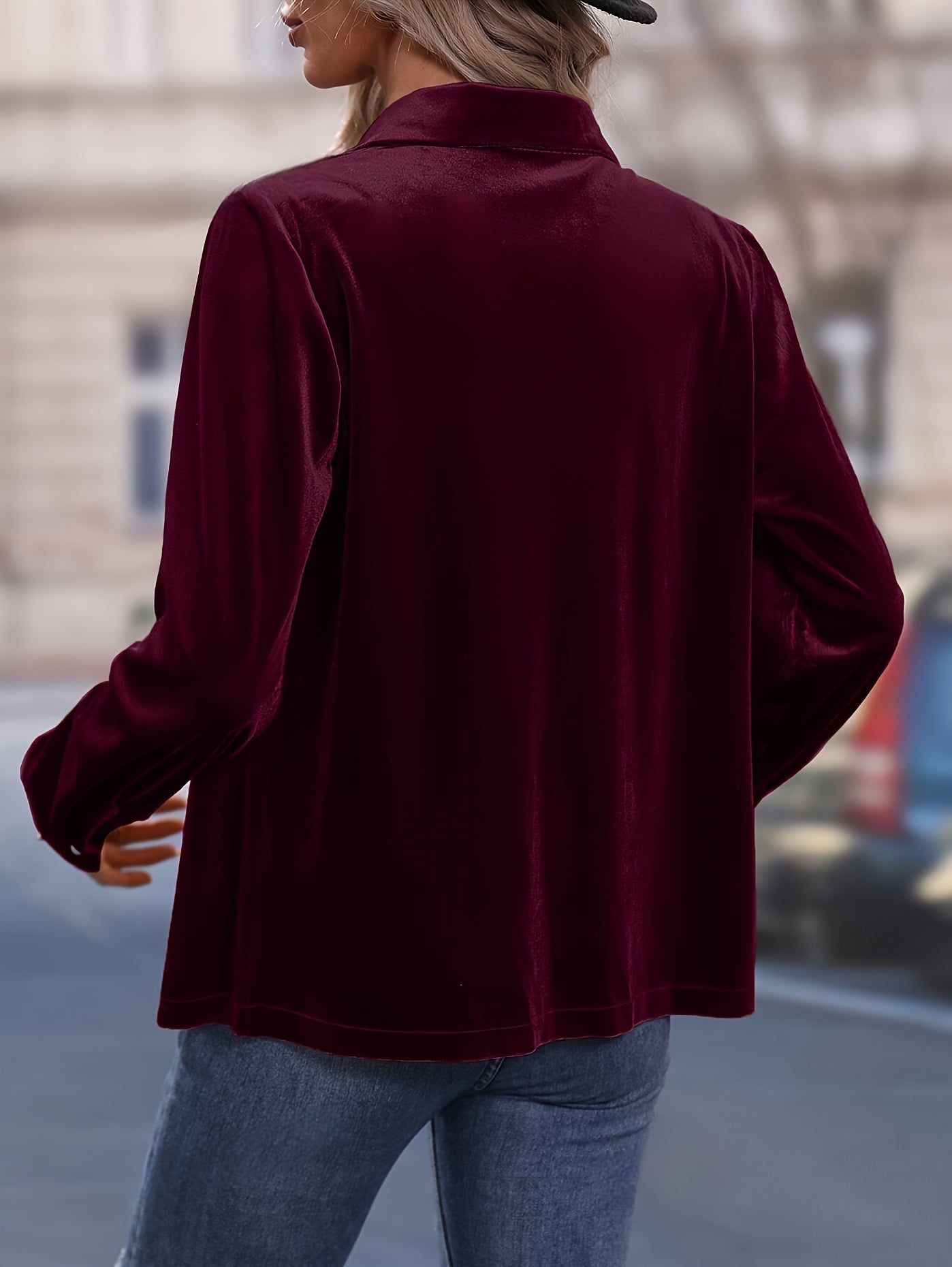 Sophia - Chemisier élégant en velours