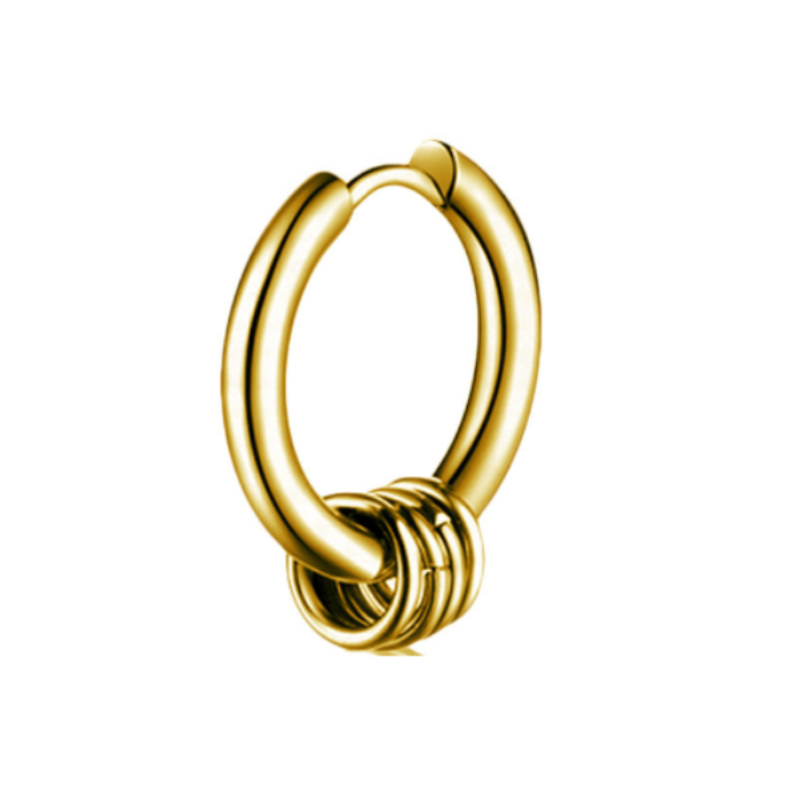 Micara - Créoles 5 anneaux - Boucles d'oreilles