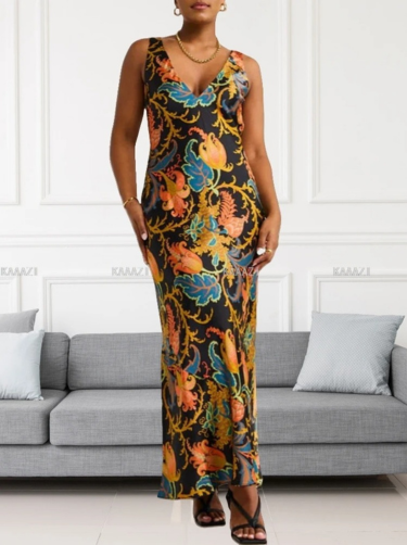 EBBA™ | ROBE MAXI SANS MANCHES 