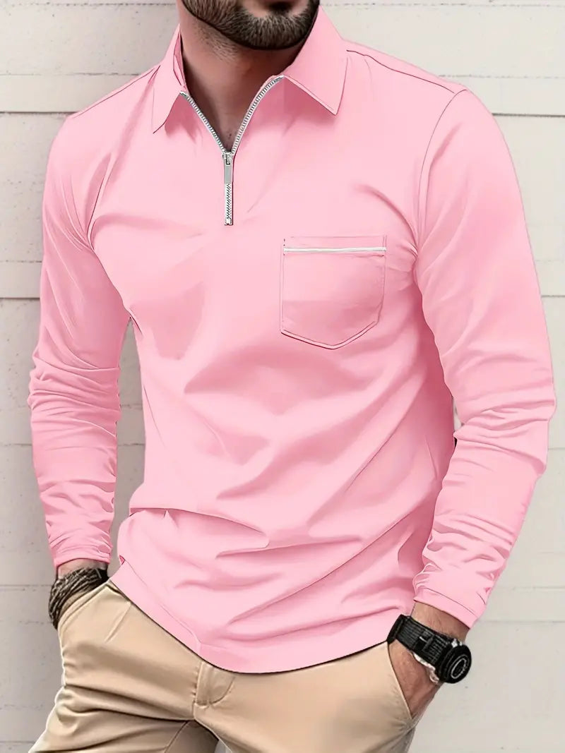 Gabriel – chemise zippée à manches longues pour le printemps