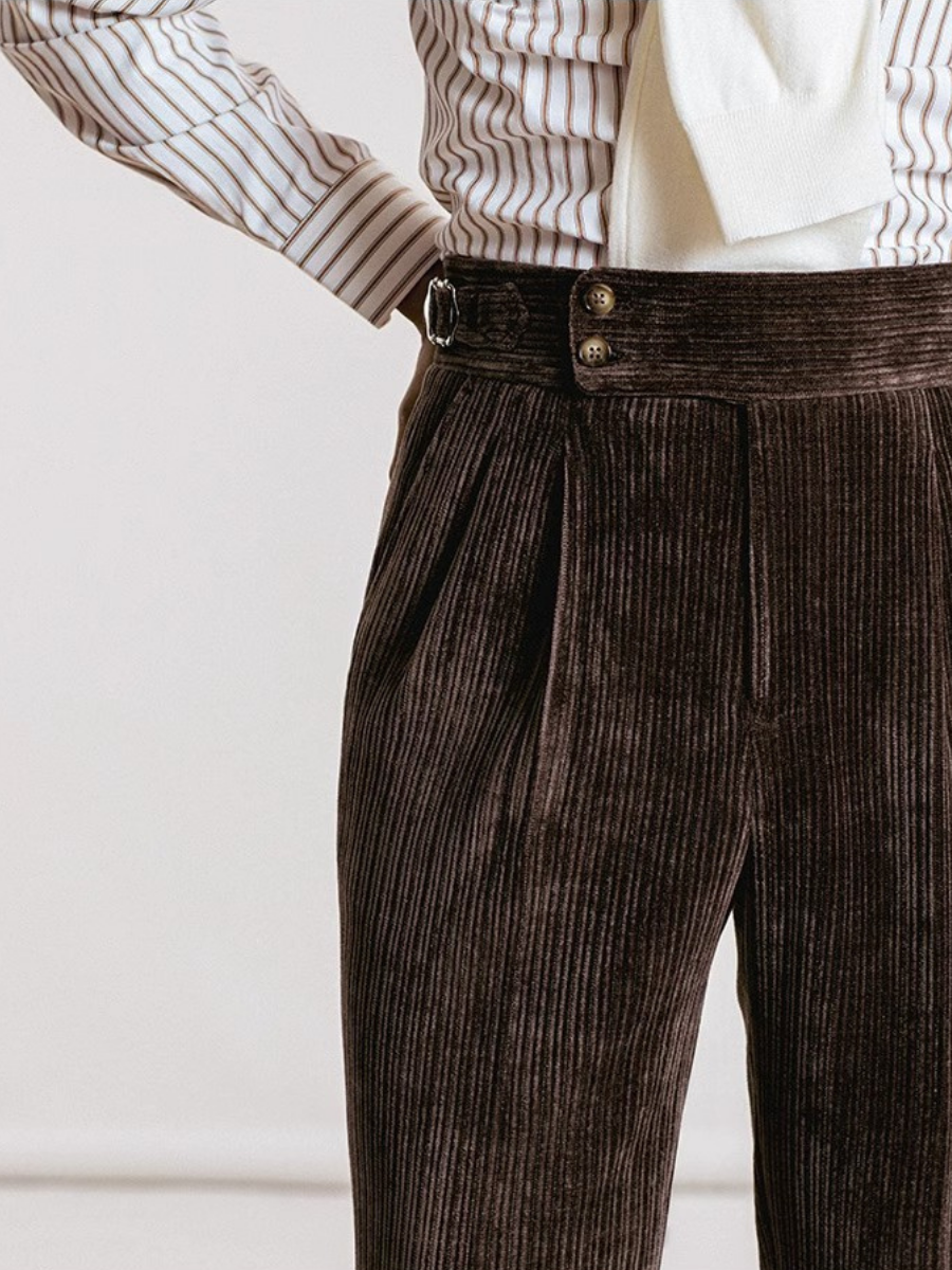 Pantalon en velours côtelé Roma