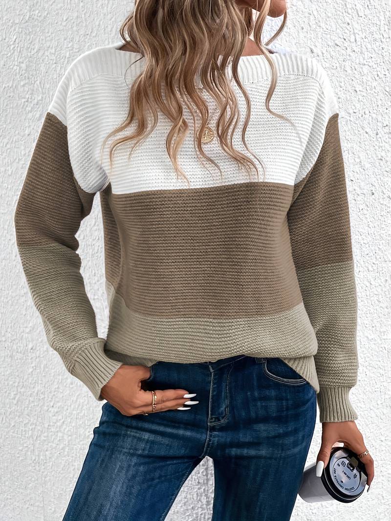 Lyra – pull col rond élégant