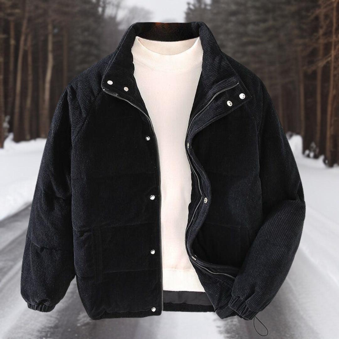 Yisellec | Veste chaude en velours côtelé pour l'hiver 