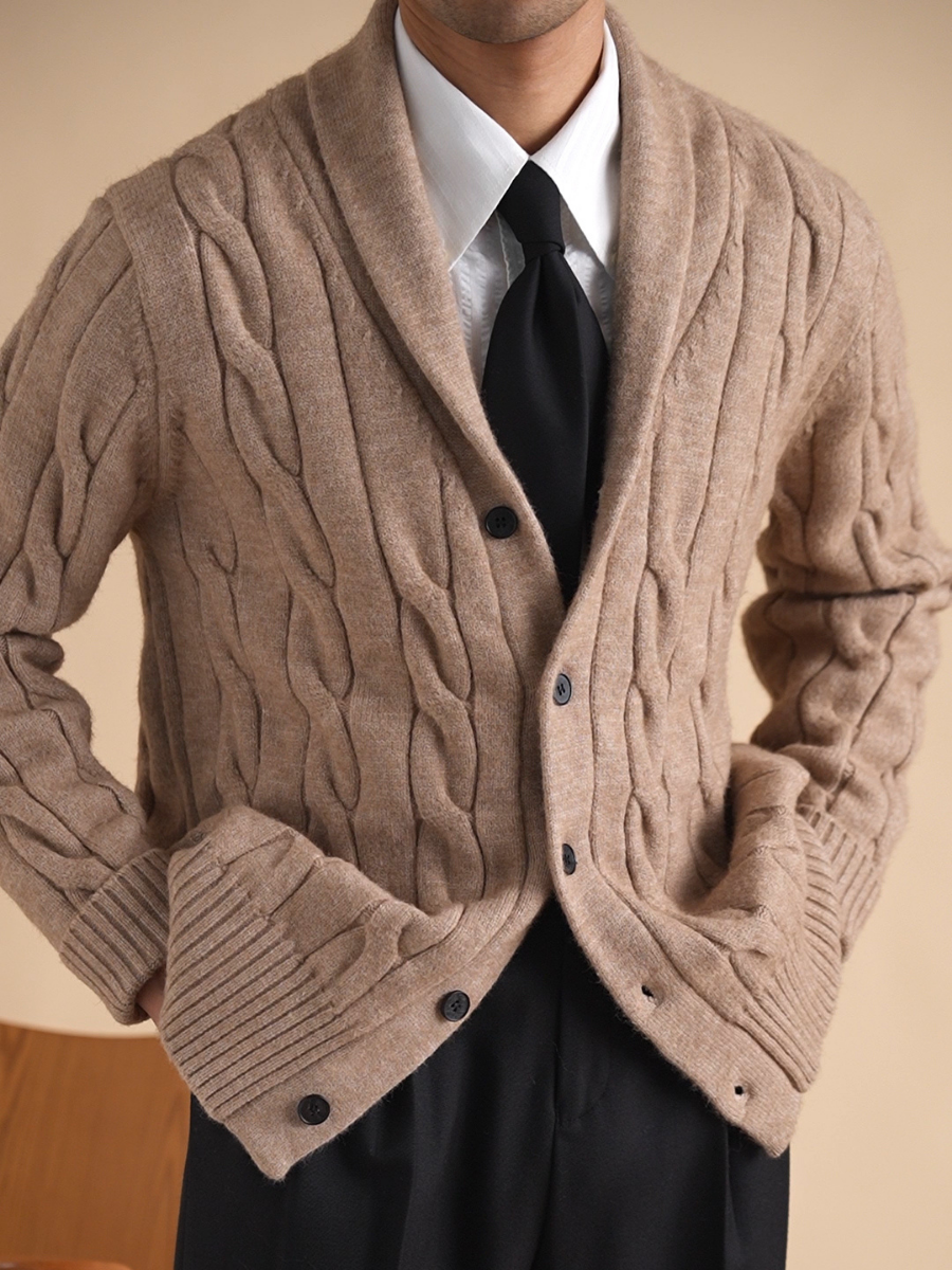 Cardigan col châle Bellachicha pour homme