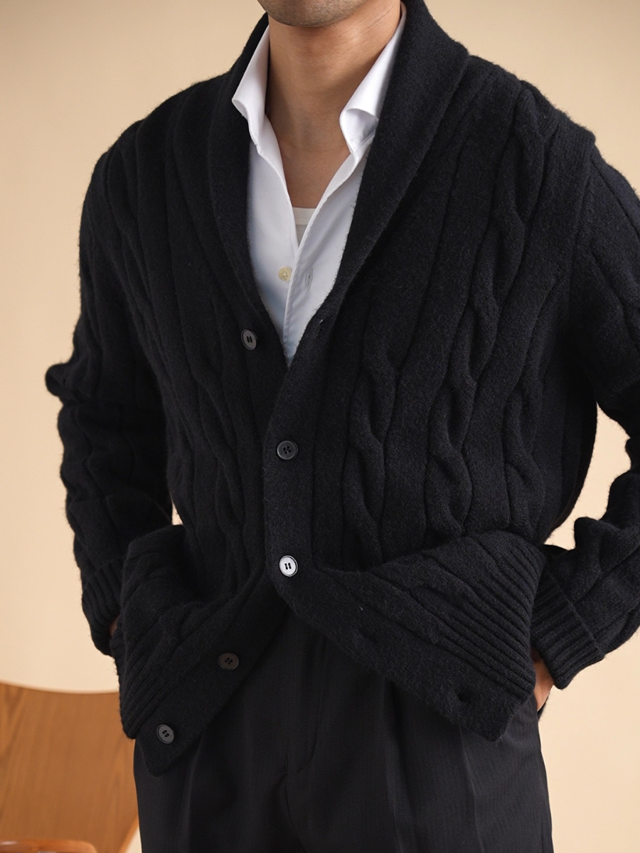 Cardigan col châle Bellachicha pour homme