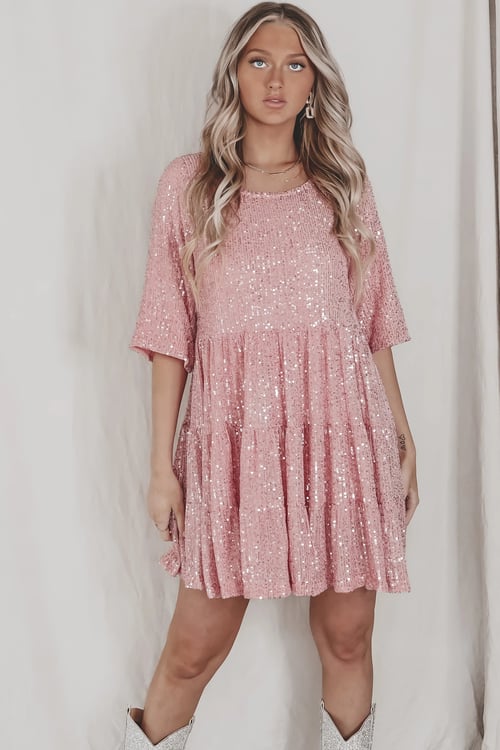 Alicia™ - Robe ample à paillettes