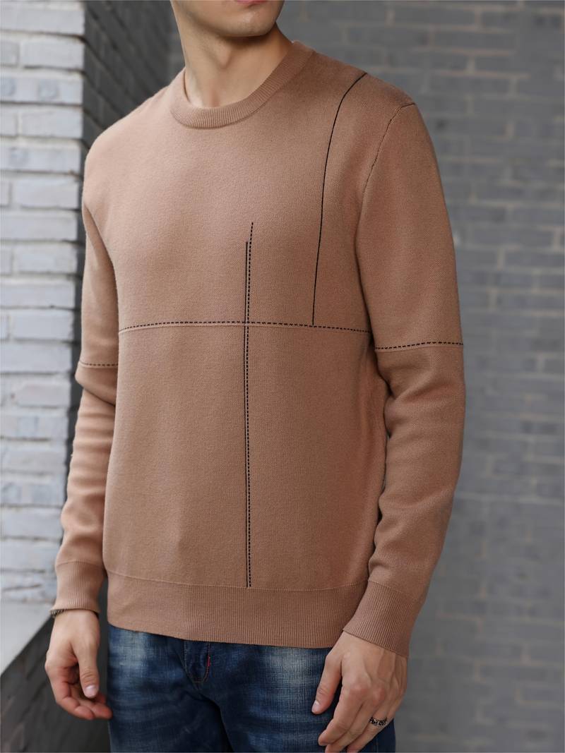 Joshua – Pull ras du cou décontracté pour homme