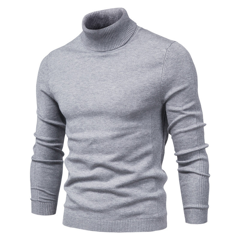 Dragan - Pull à col roulé Basic Kasjmier Base pour Homme