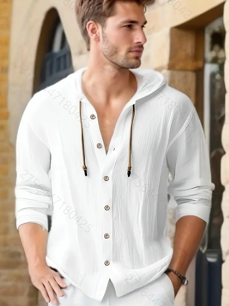 Joseph – sweat à capuche style chemise avec boutons