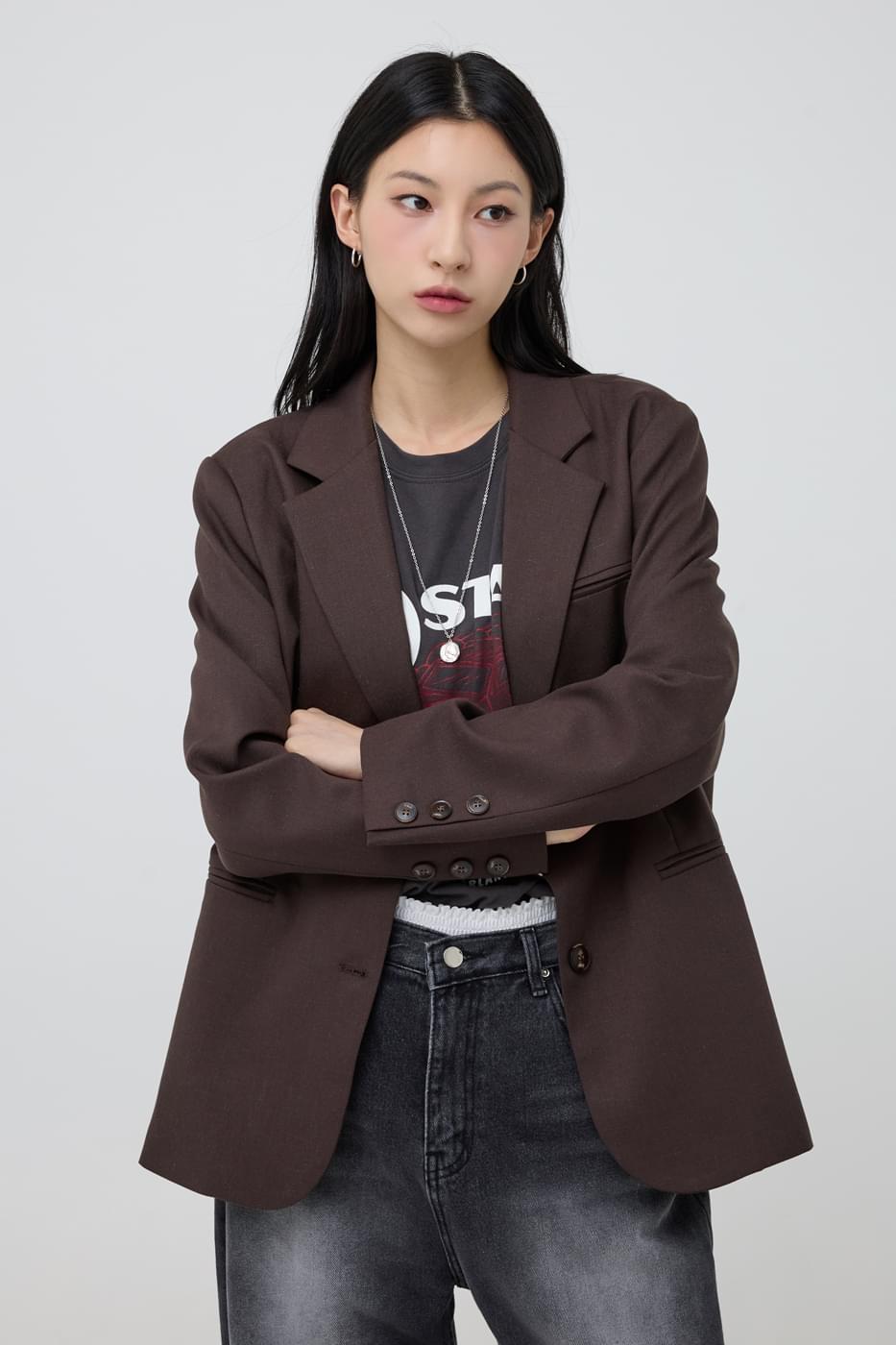 Devyn - Blazer avec col à revers - Klassieke Stijl