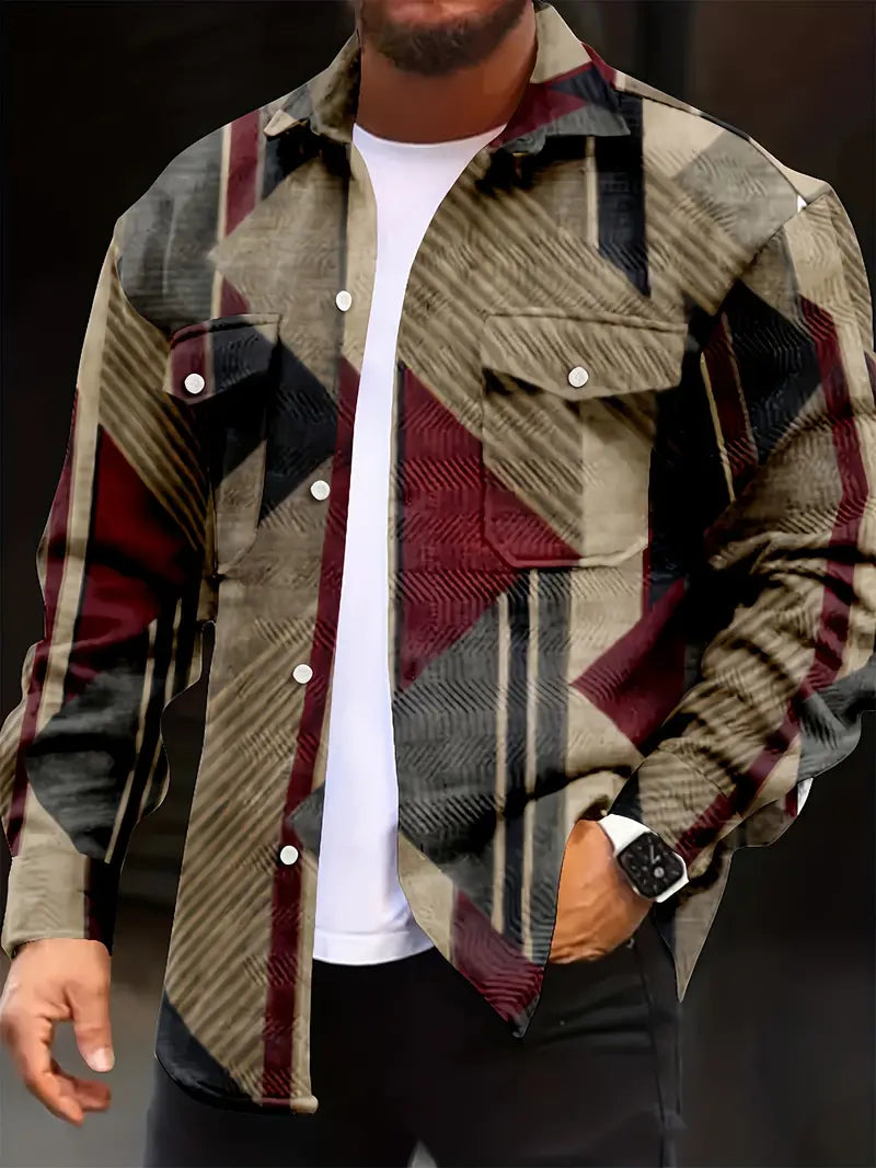 Brandon – veste à motifs géométriques pour homme