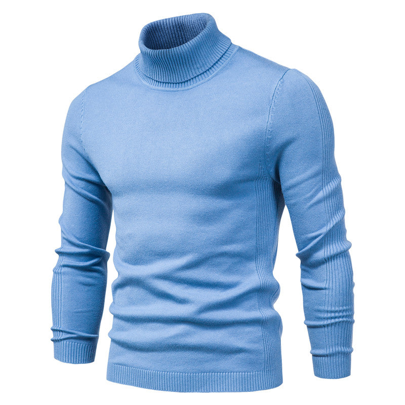 Dragan - Pull à col roulé Basic Kasjmier Base pour Homme