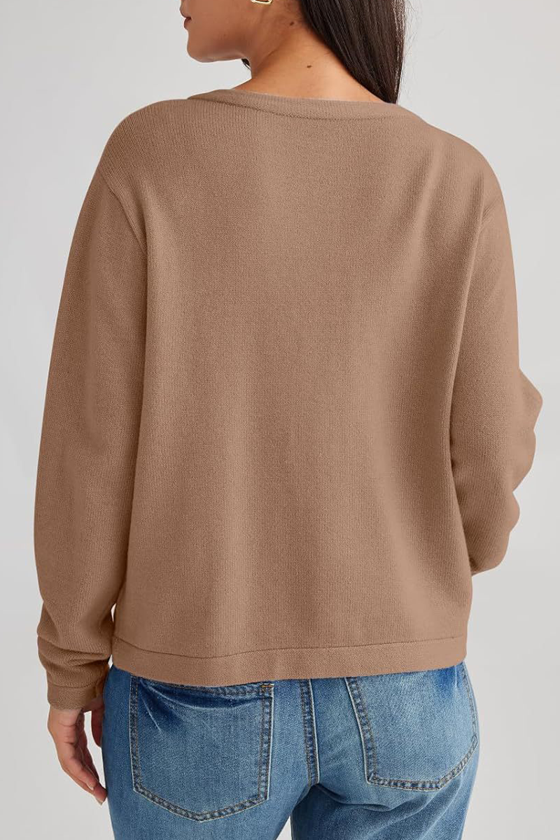 Vêtements d'extérieur décontractés de couleur unie avec boutons de poche et col rond (3 couleurs)