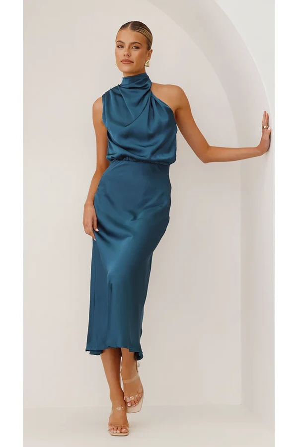 Esther Maxikleid - Blaugrün