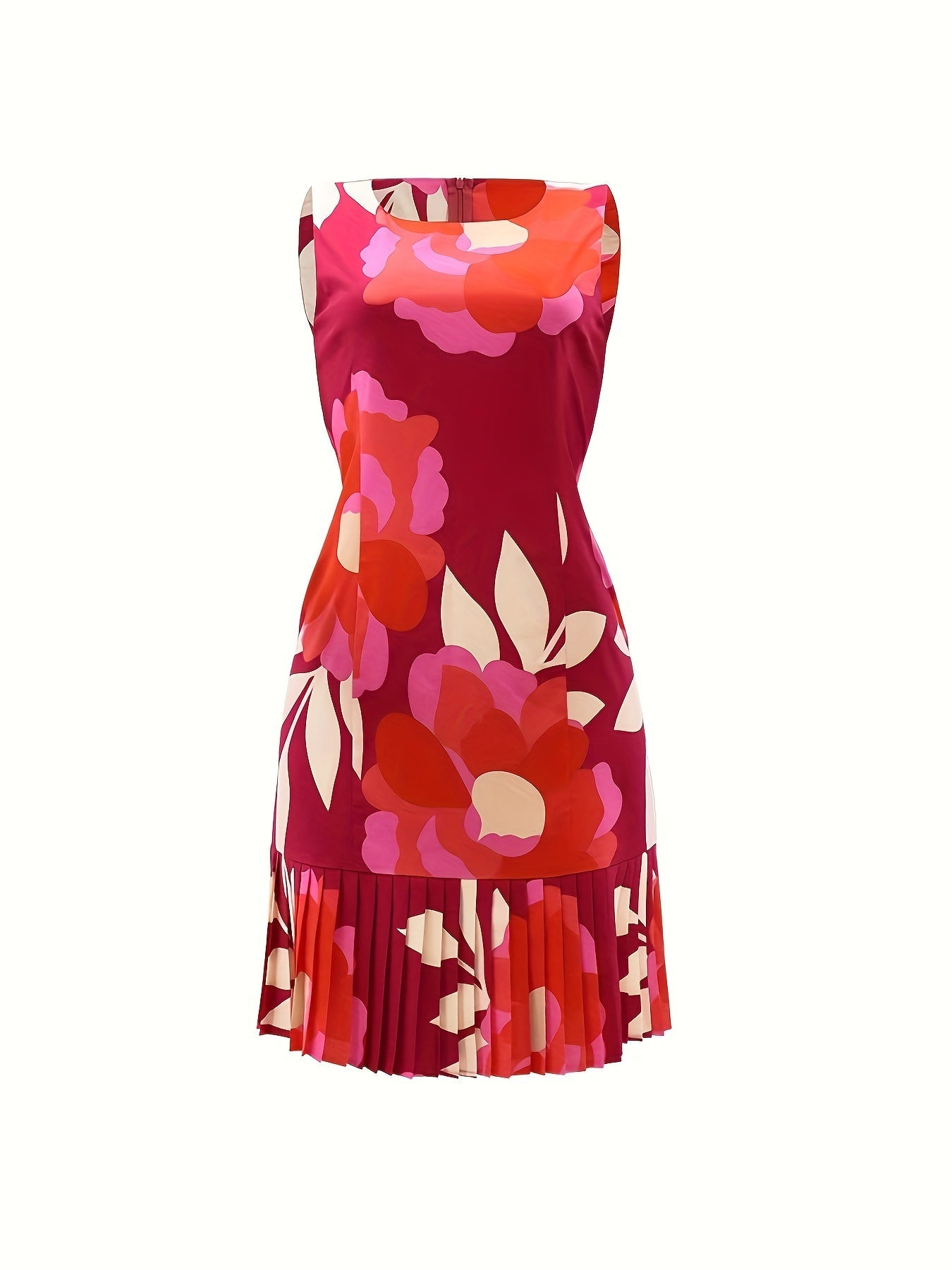 Carmella - Kurzärmeliges Sommerkleid mit Falten