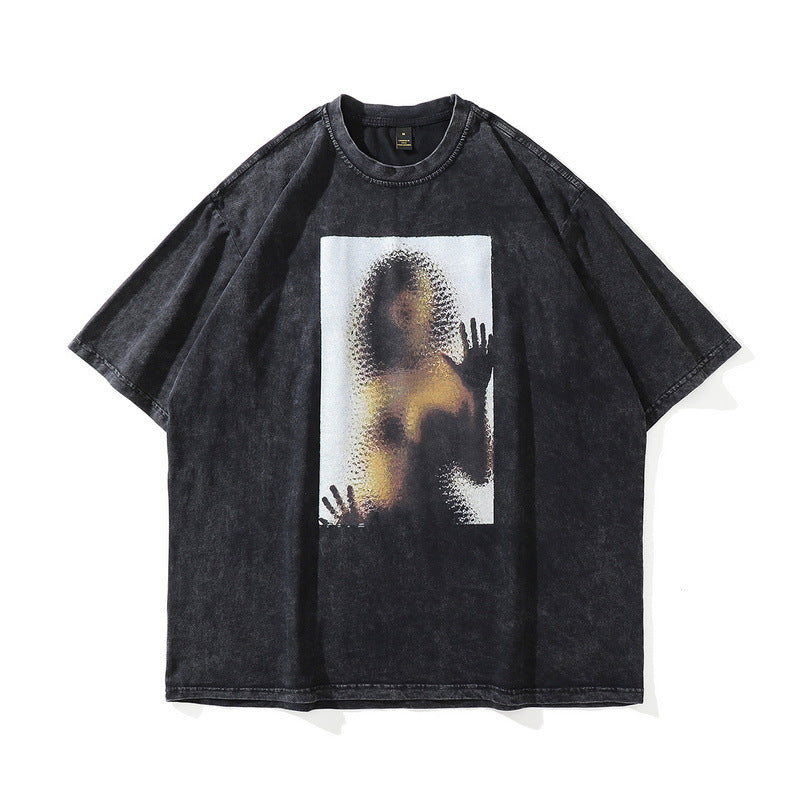 « Graphic Gallery Shirt » - T-shirt oversize avec imprimés