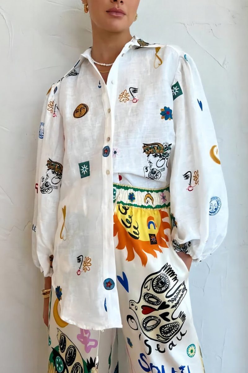 Personalisiertes Graffiti-Laternenärmel-Shirt