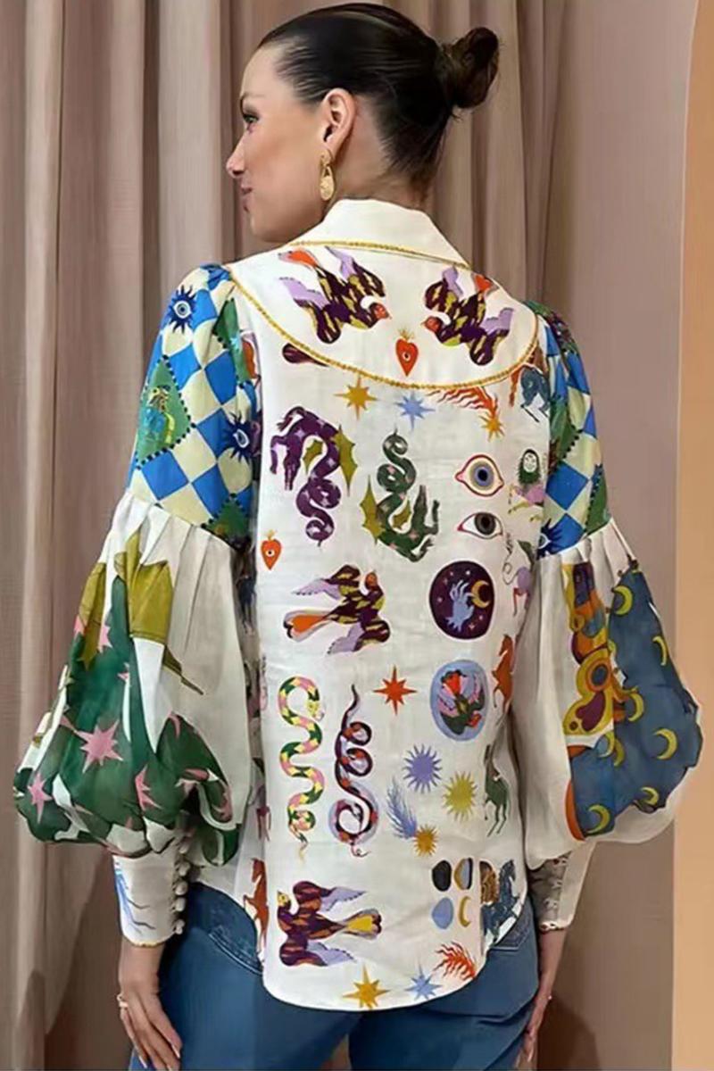 Elegantes Hemd mit Ballonärmeln