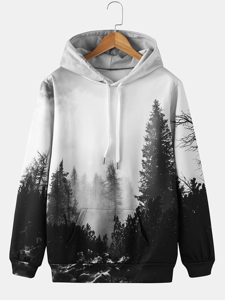 Soren - Sweat à capuche Forest pour homme