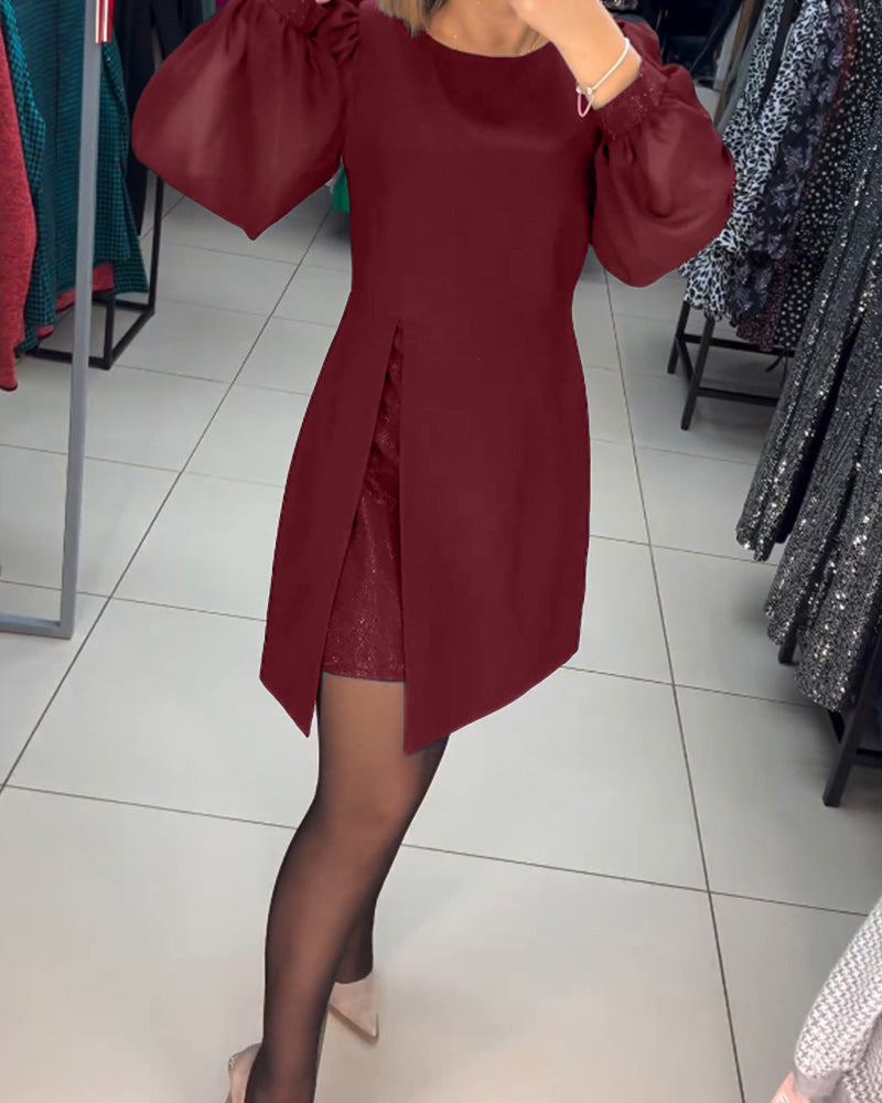 Ruby - Robe - Manches lanternes élégantes