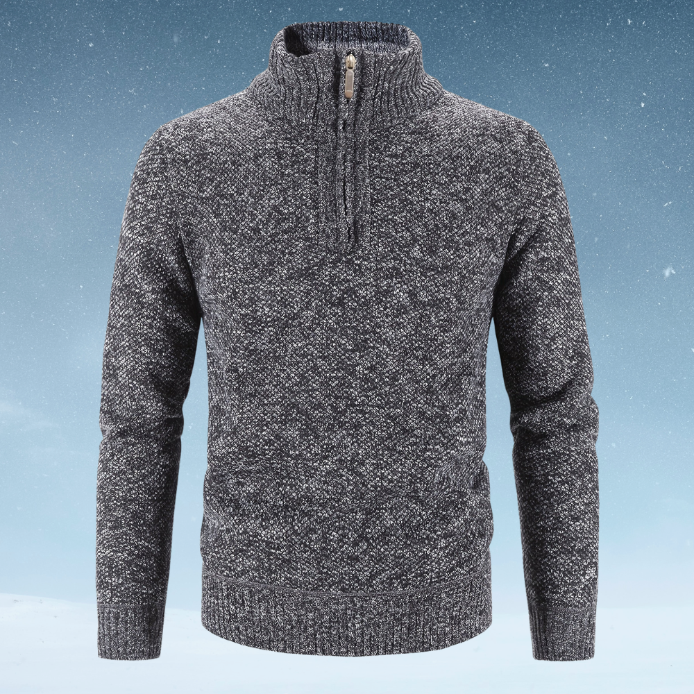 CESAR™ | PULL THERMIQUE - CHAUD ET DÉCONTRACTÉ À DEMI-ZIP 