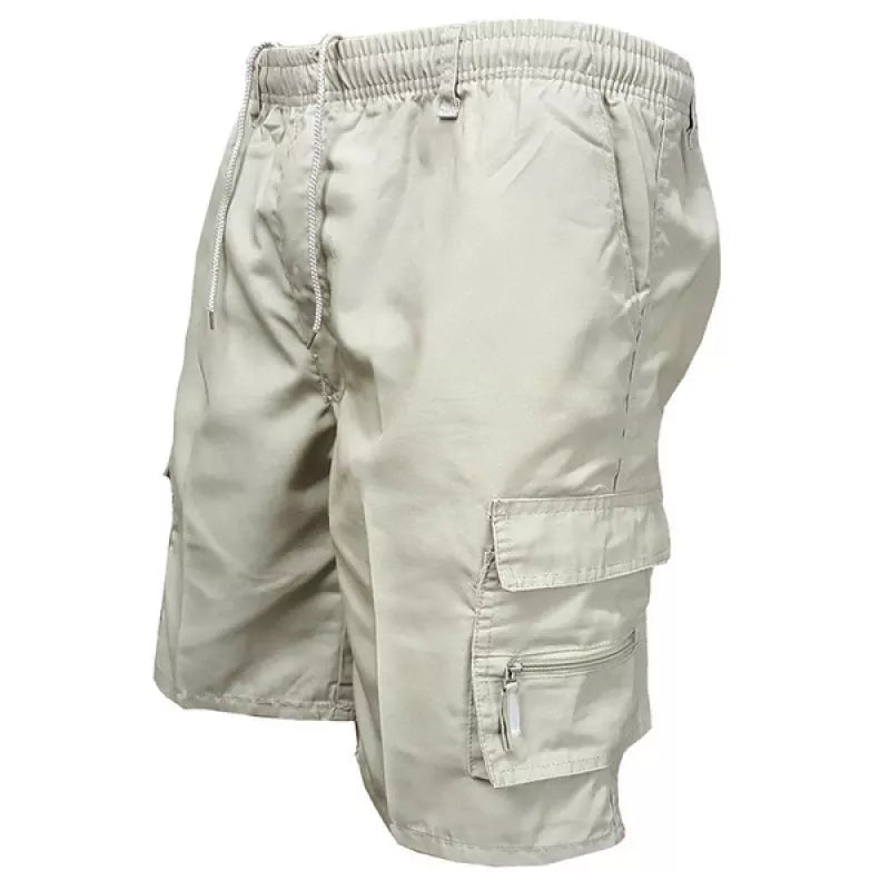 Short cargo décontracté et sportif pour homme avec plusieurs poches