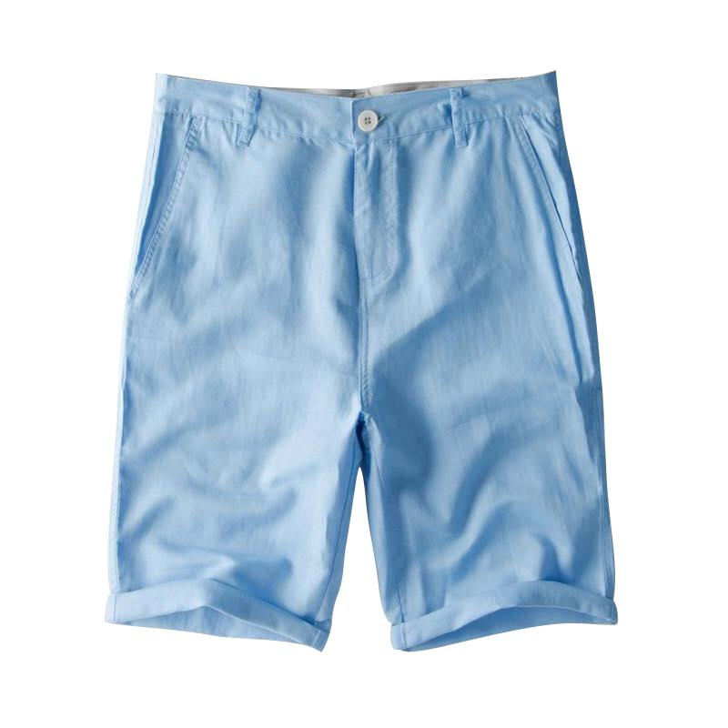 Short homme en lin et coton