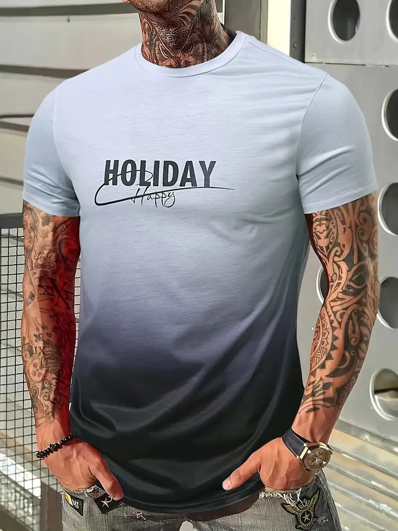 Aiden – T-shirt confortable avec graphismes dégradés pour homme