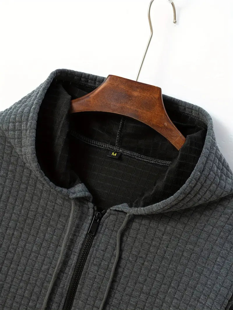 Benjamin - Sweat à capuche gaufré léger pour homme