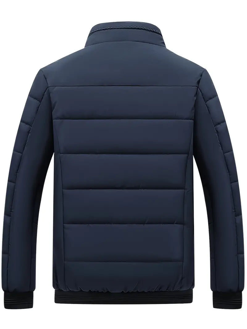 Sert – veste homme tendance à col montant – manteau d'hiver épais et chaud avec doublure en velours