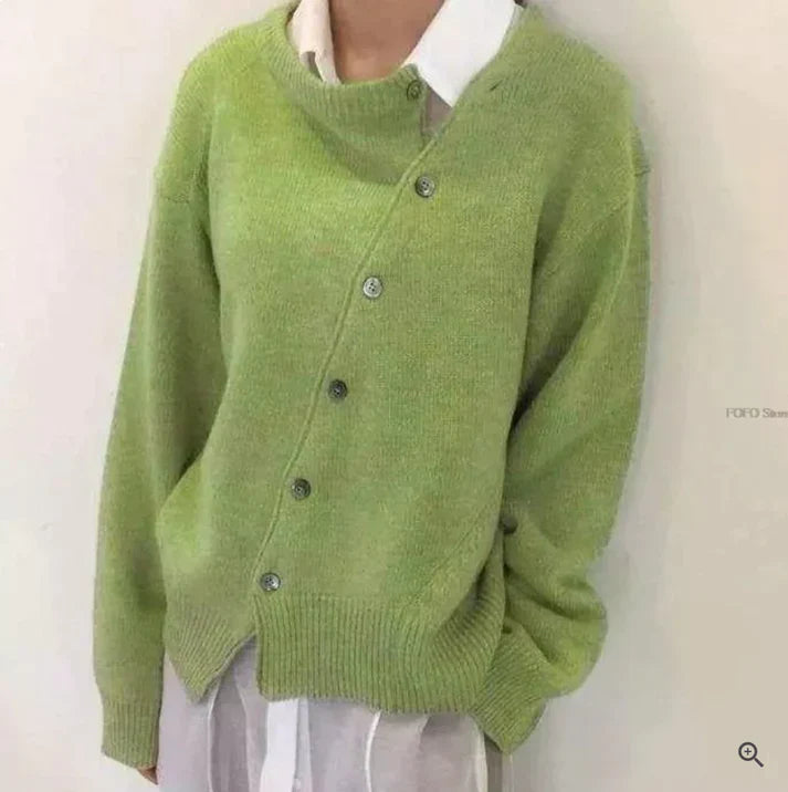 Fia – cardigan boutonné confortable pour le printemps