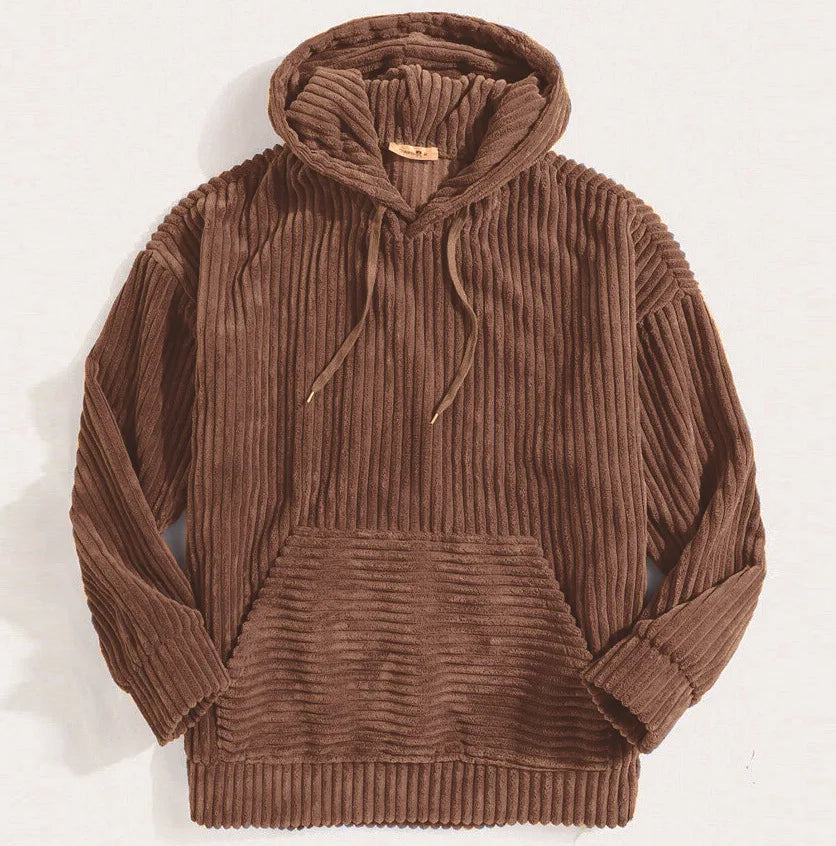 Jare - Veste à capuche en velours côtelé de haute qualité pour homme