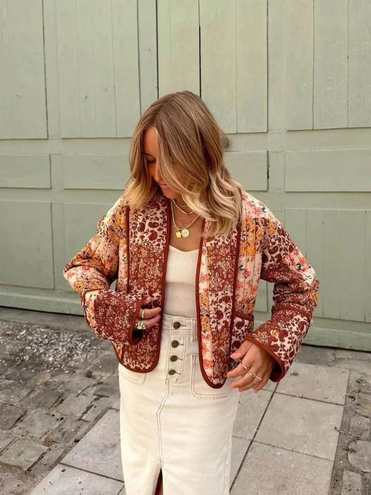 Avery | Weich karierte Vintage-Jacke