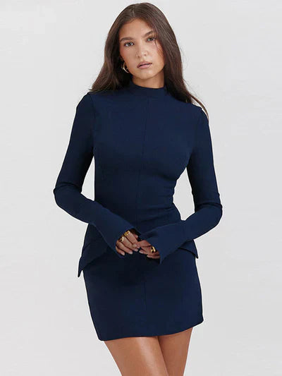 Lettie - Elegantes Freight-Kleid mit vollen Ärmeln
