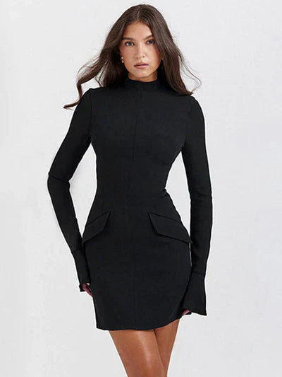 Lettie - Elegantes Freight-Kleid mit vollen Ärmeln