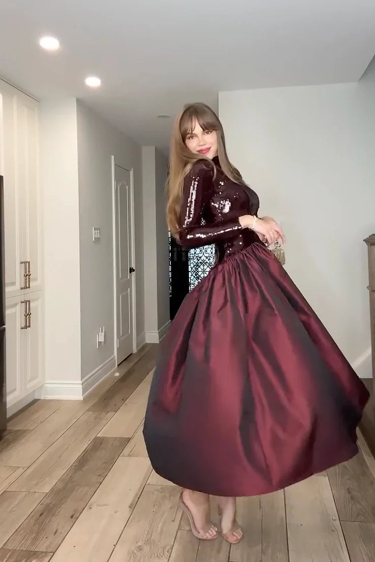 Robe midi à paillettes Lilybelle