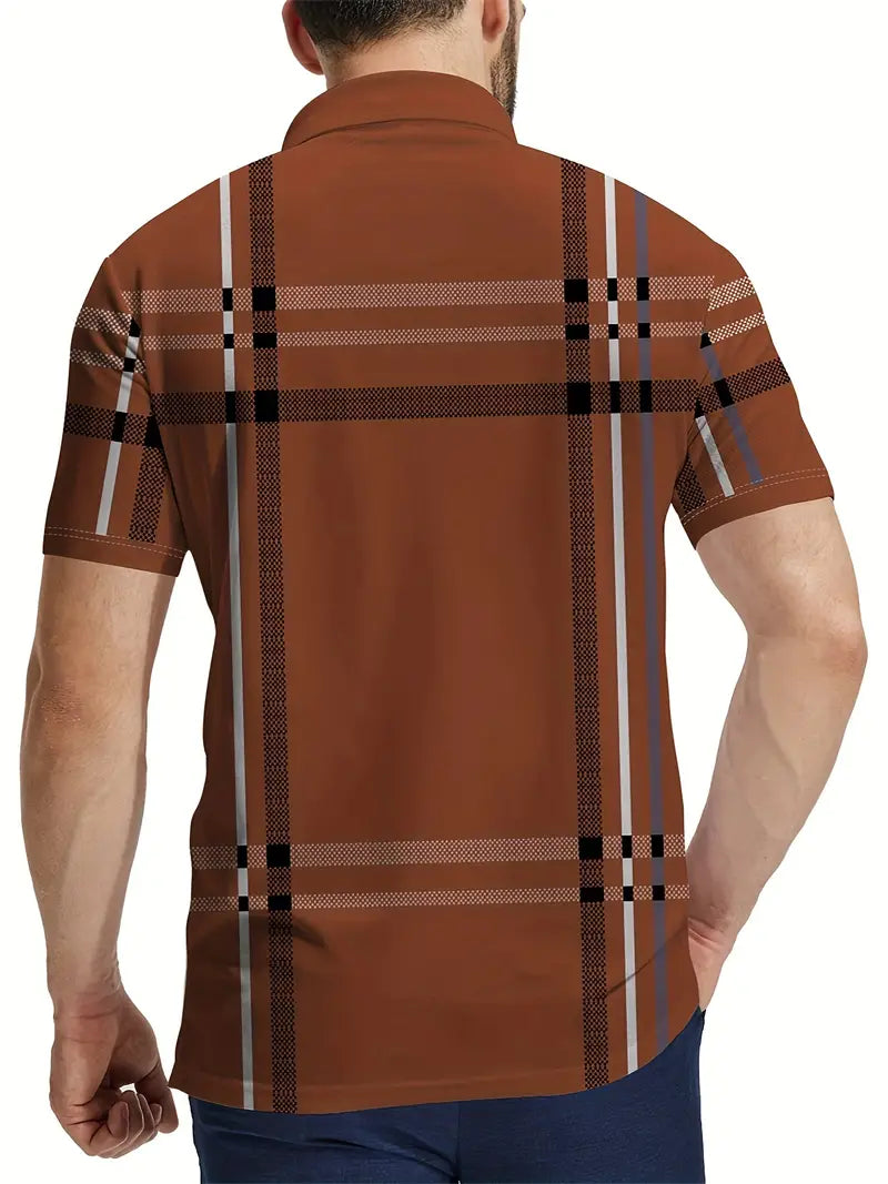 Oveth – T-shirt rayé à manches courtes pour homme