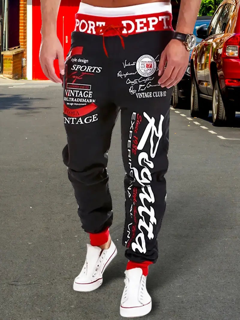 Kian – Pantalon de survêtement à cordon de serrage et blocs de couleurs pour homme