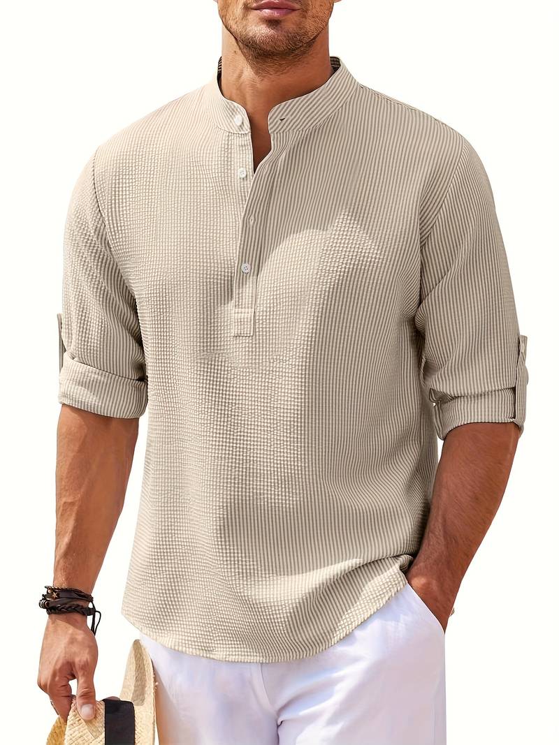 Lucas – Pull col V à manches longues pour homme