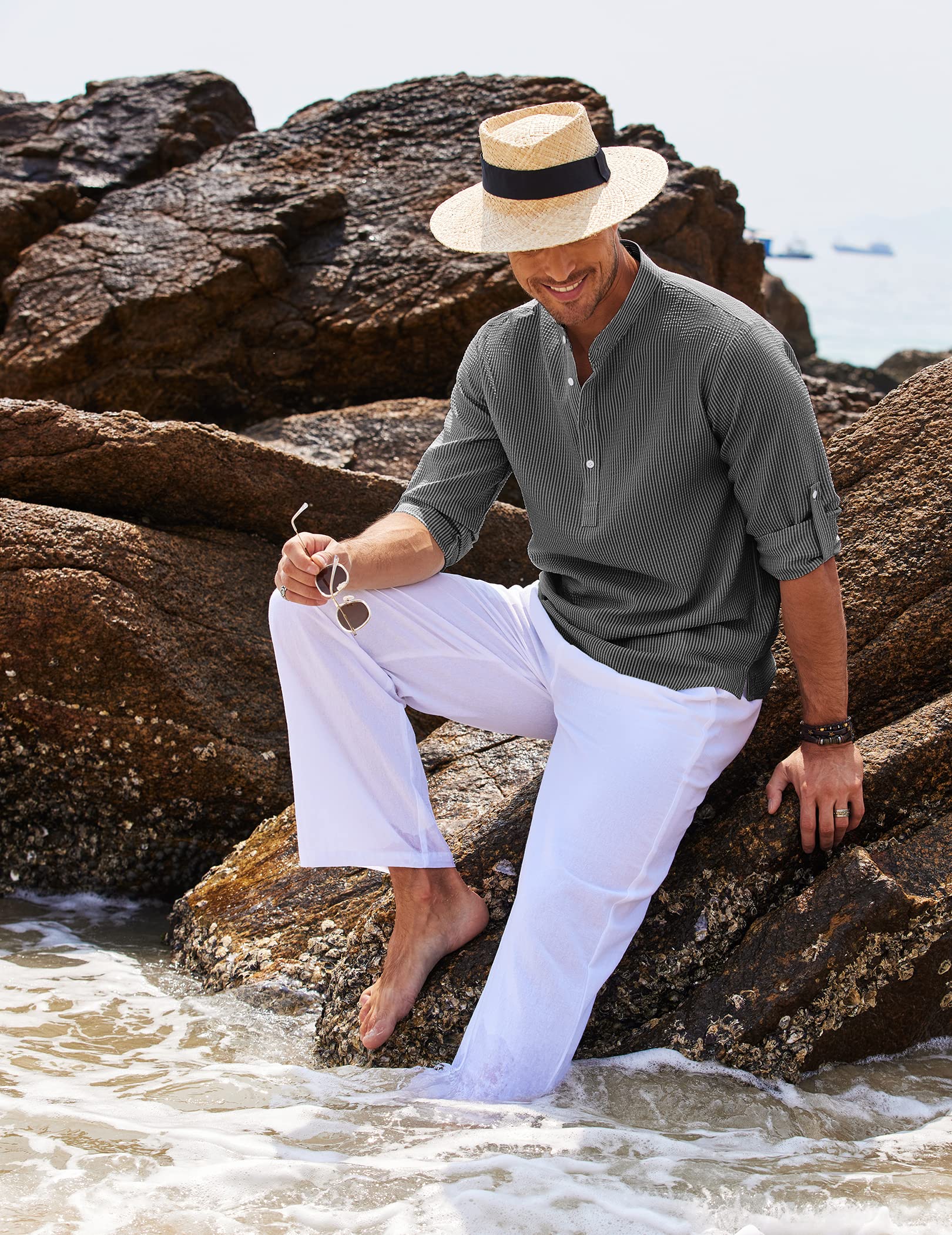 Achi™ La chemise à manches longues décontractée ultra confortable