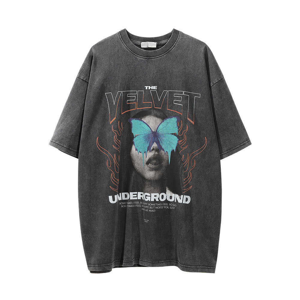 "Underground" - T-shirt oversize avec imprimé
