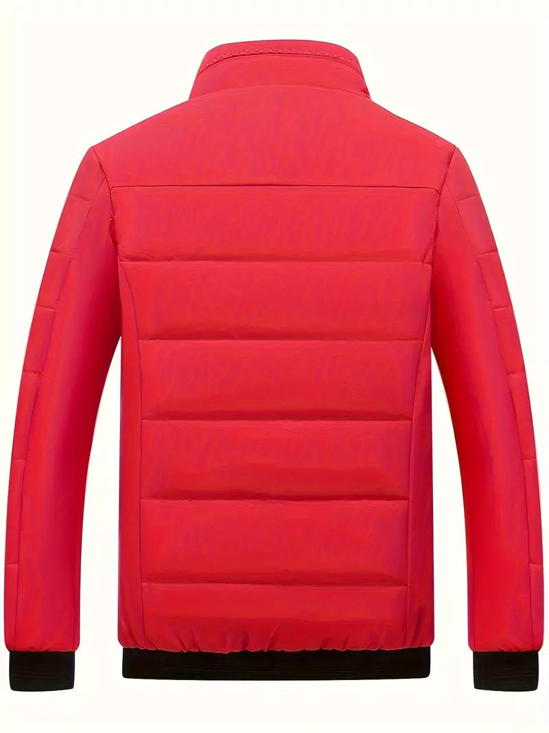 Sert – veste homme tendance à col montant – manteau d'hiver épais et chaud avec doublure en velours