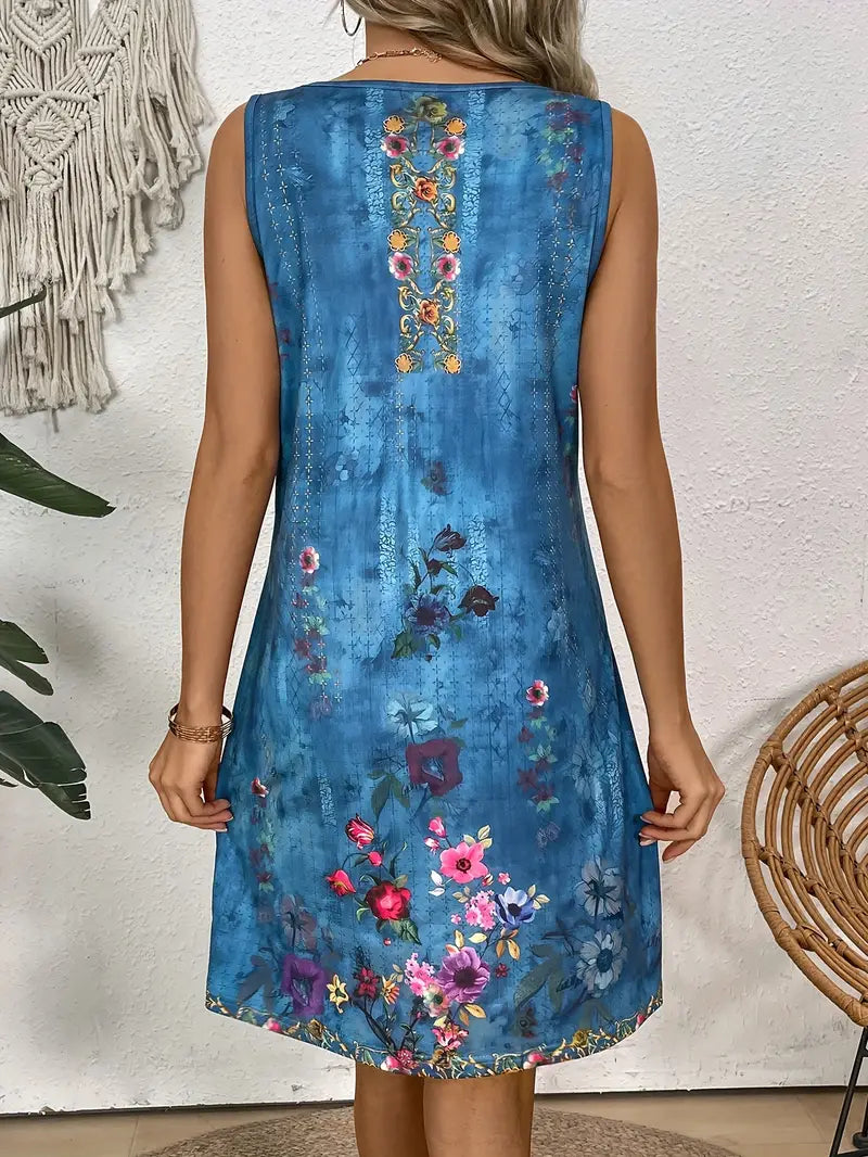 Chiquita - Ärmelloses Tank-Kleid für lässigen Frühlings- und Sommerlook