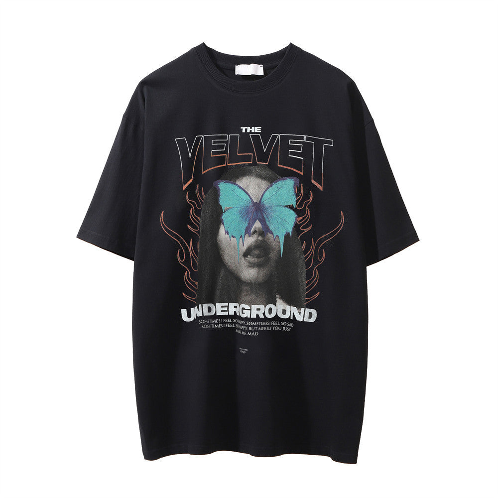 "Underground" - T-shirt oversize avec imprimé