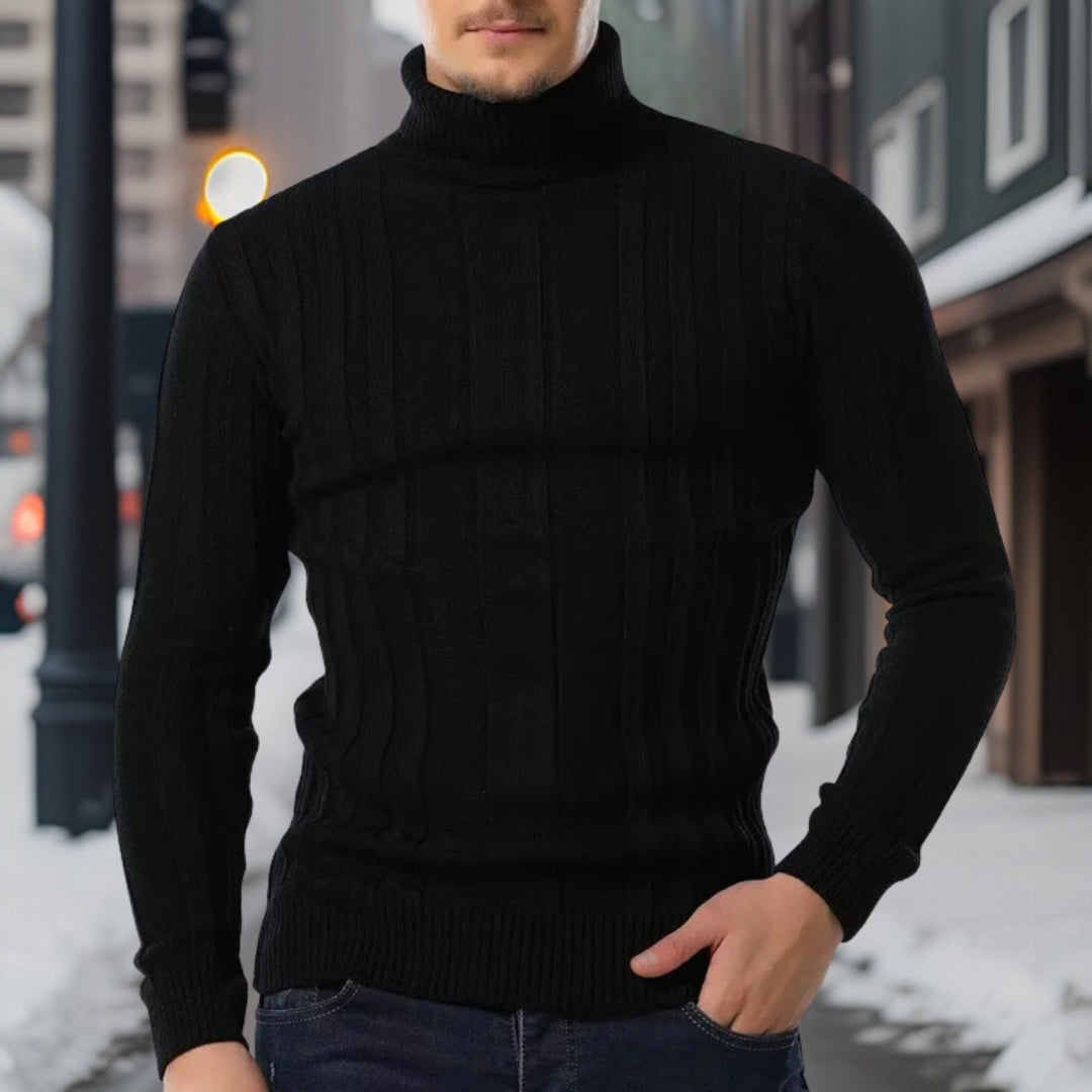 Zilva - Pull col roulé chaud de haute qualité 