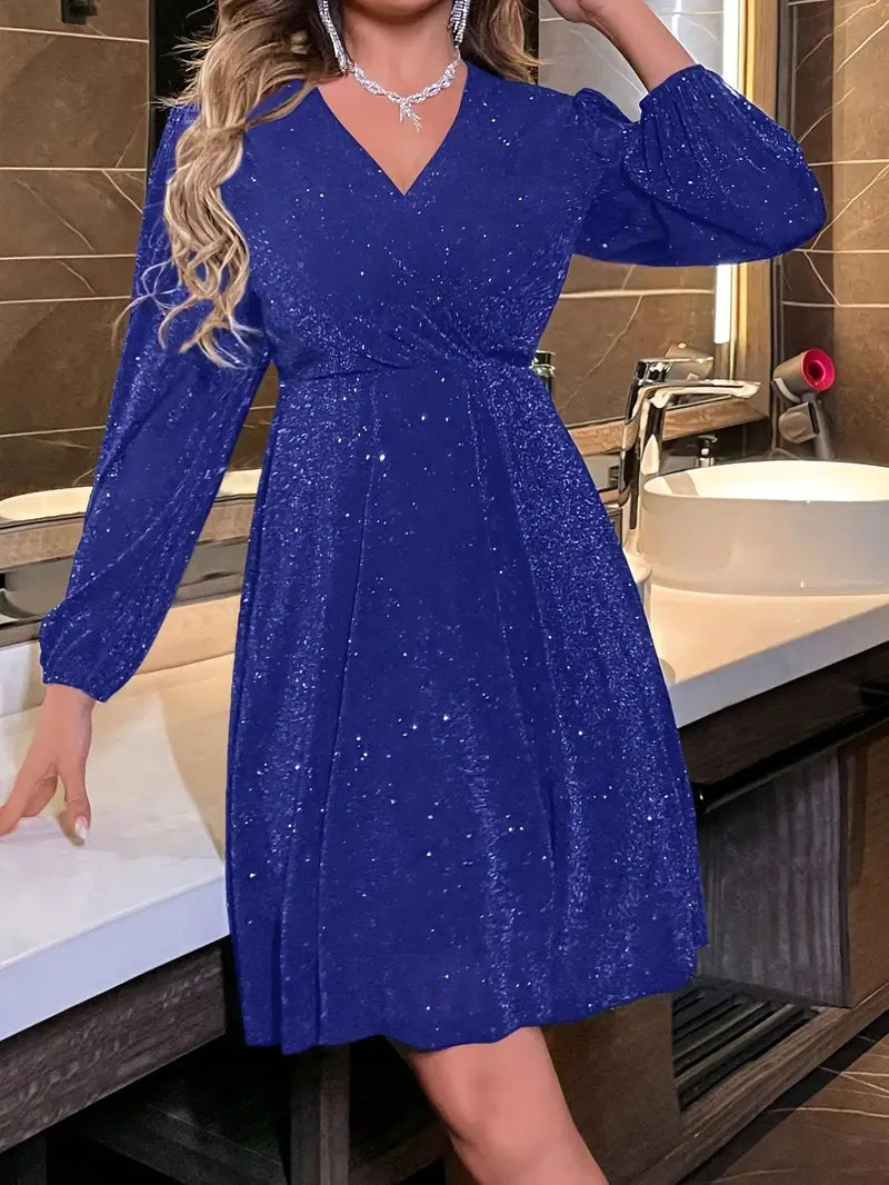 Leatrice - Glitzer Abendkleid